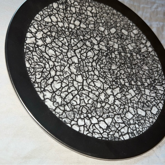 Michael Wainwright Tempio Luna platinum Canape Bread Plate 8" New - Picture 4 of 7